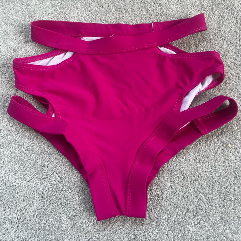 Andrea Iyamah Pink Bikini Bottom